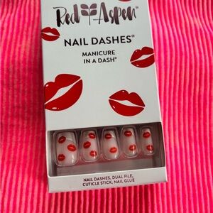 Red Aspen Nail Dashes- cupids struck Colette